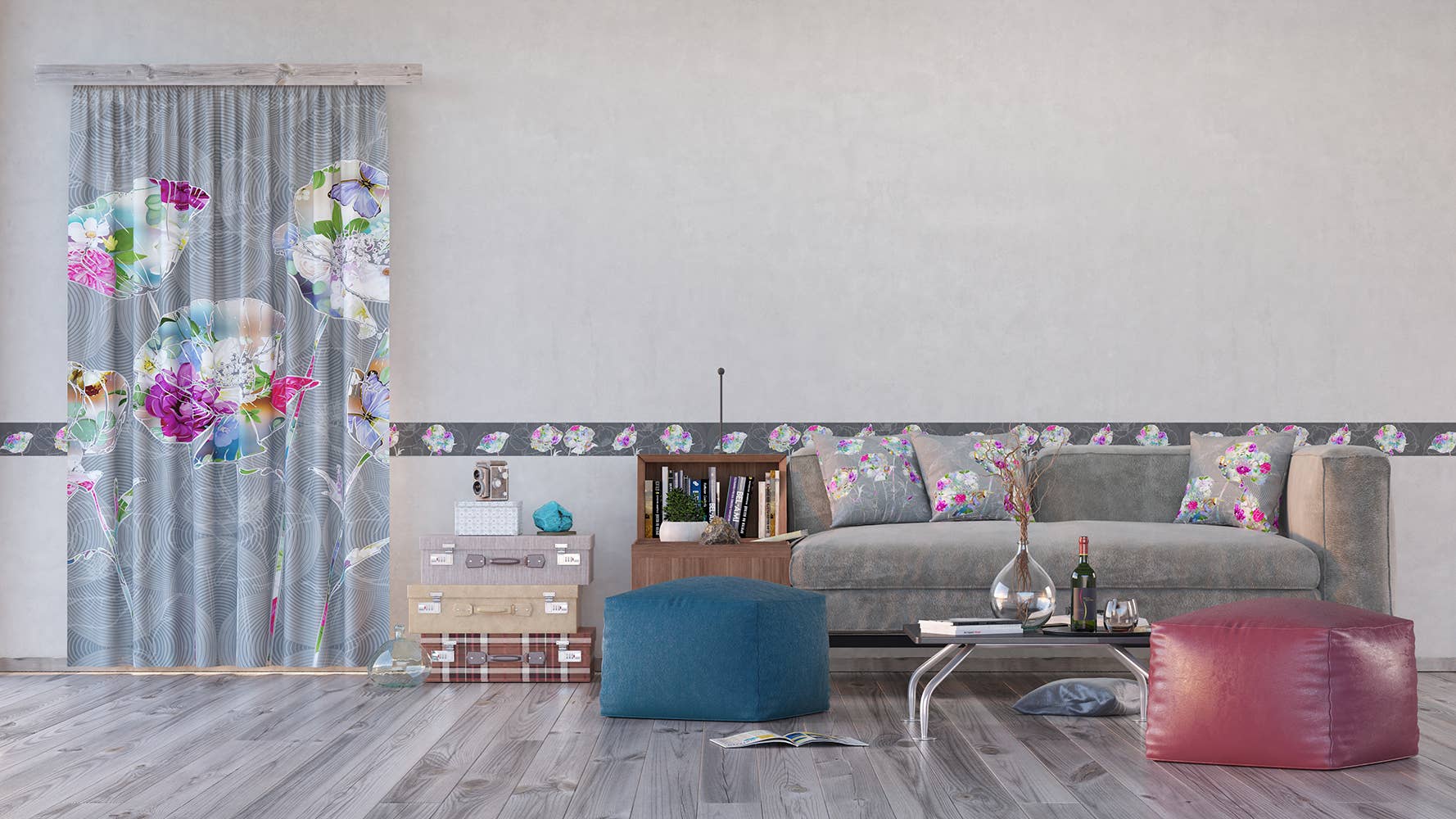 The Design Department b.v. – Rolo de papel de parede por atacado – Flores autoadesivas de papel de parede20