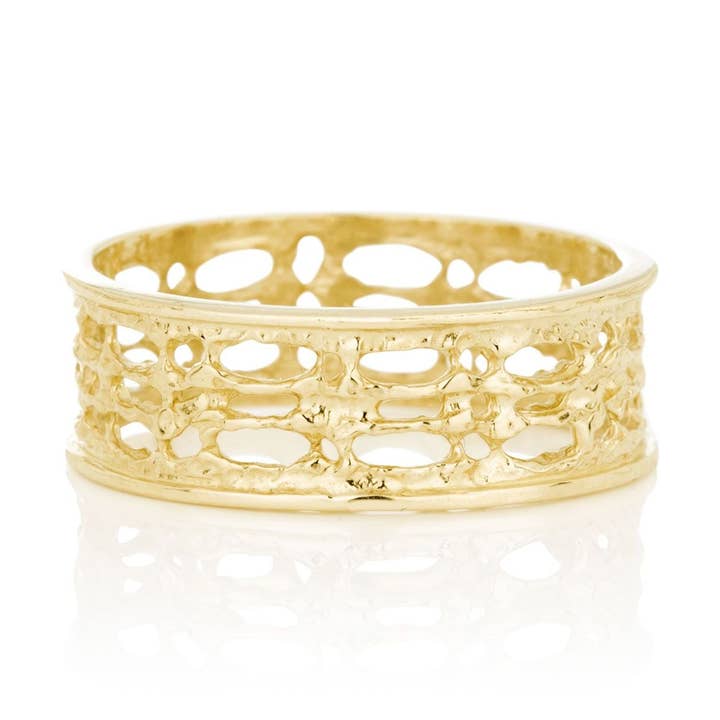 Bague de mariage Asterias pour femme en or 14 carats pour la vente par AURUM by Guðbjörg