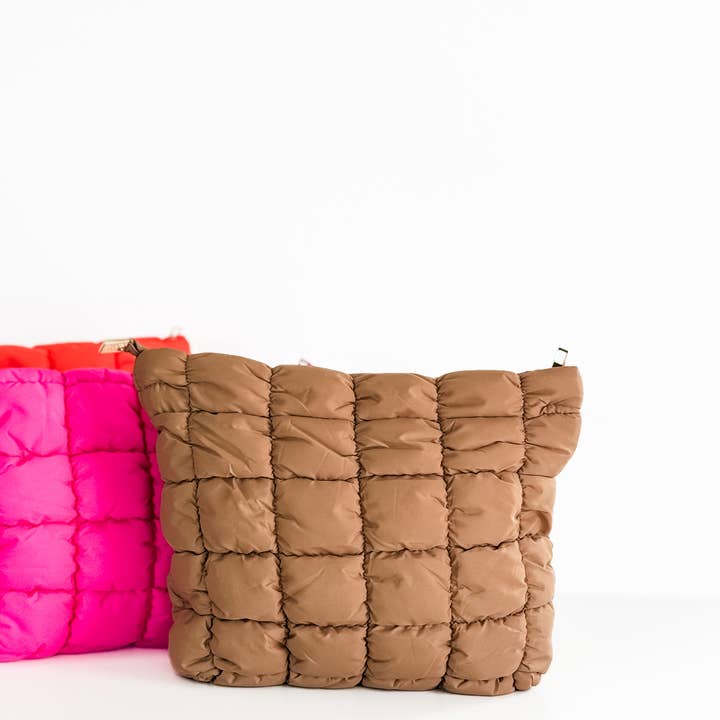 Mugsby - Wholesale Makeup/Cosmetic Bag - Quilted Puffer Makeup Bag Cosmetic Travel Pouch4