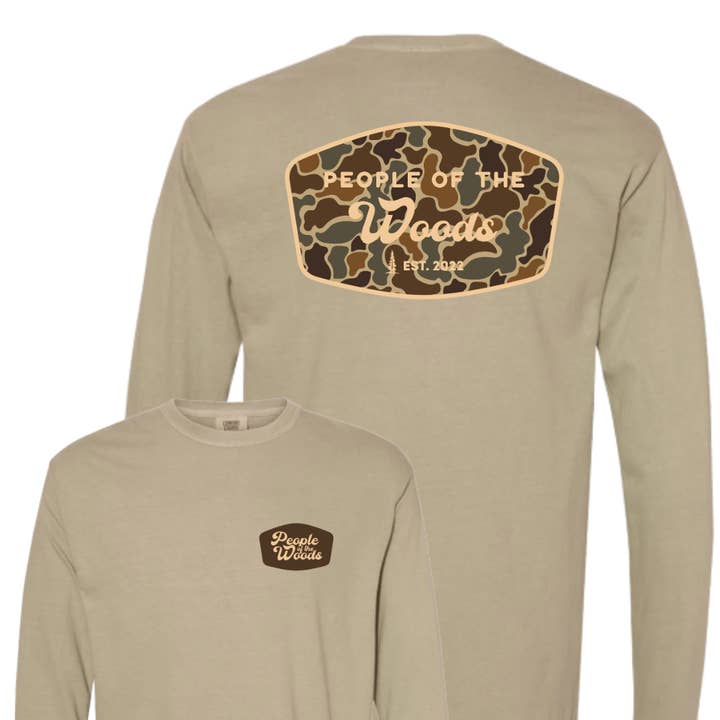 Backwoods Camo Long Sleeve for wholesale by People of the Woods