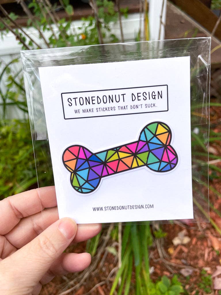 Stone Donut Design, LLC – Großhandel Aufkleber – Edelstein Hundeknochen Vinylaufkleber1