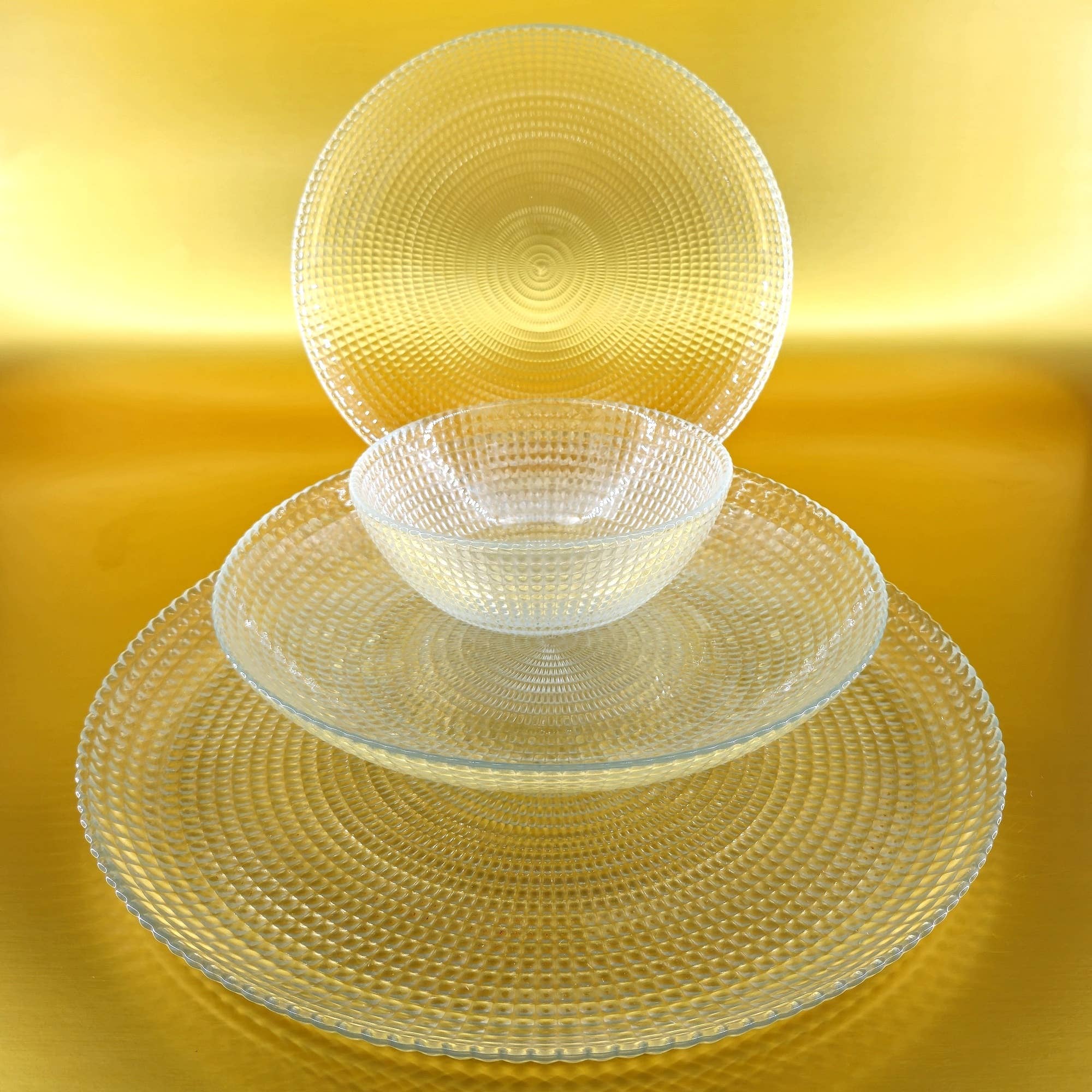 RED POMEGRANATE COLLECTION - Wholesale Dinnerware Set - RAMART Studio Glass HELIOS 16pc Dinnerware Set4