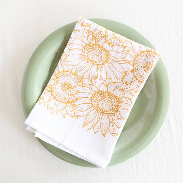 Highland Ridge | Handmade Home Decor – wholesale Dinner & cloth napkin – Sunflower Garden Napkins Set of 410