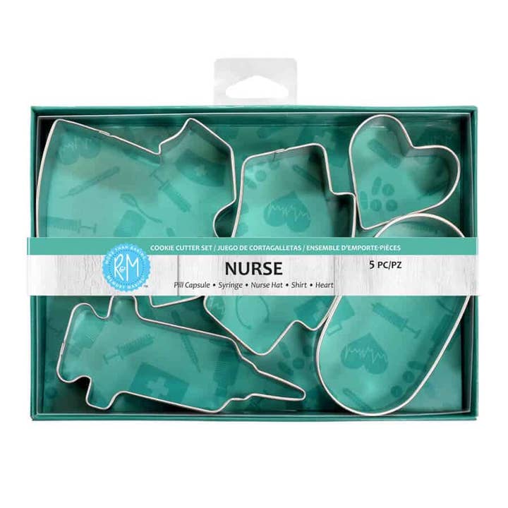 Nurse 5 PC Cookie Cutter Set for wholesale by R&M International