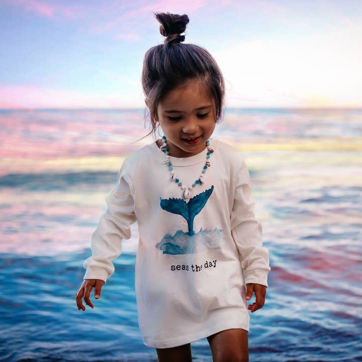 „Seas The Day“ Langarmte-Tees für den Großhandel von House Of Luna