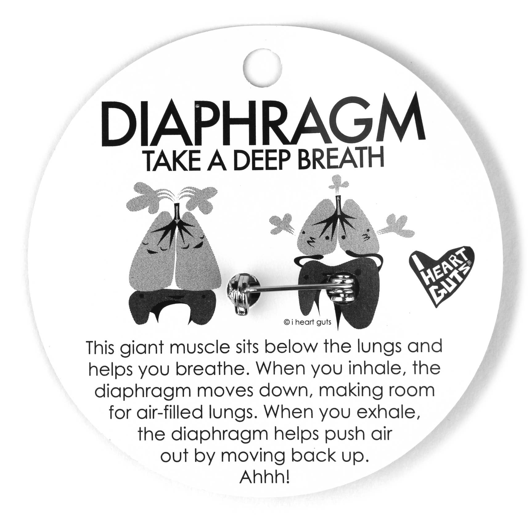 I Heart Guts | Organ Plushies Wholesale - Wholesale Lapel Pin/Button - Diaphragm Lapel Pin - Need Some Inspiration?4