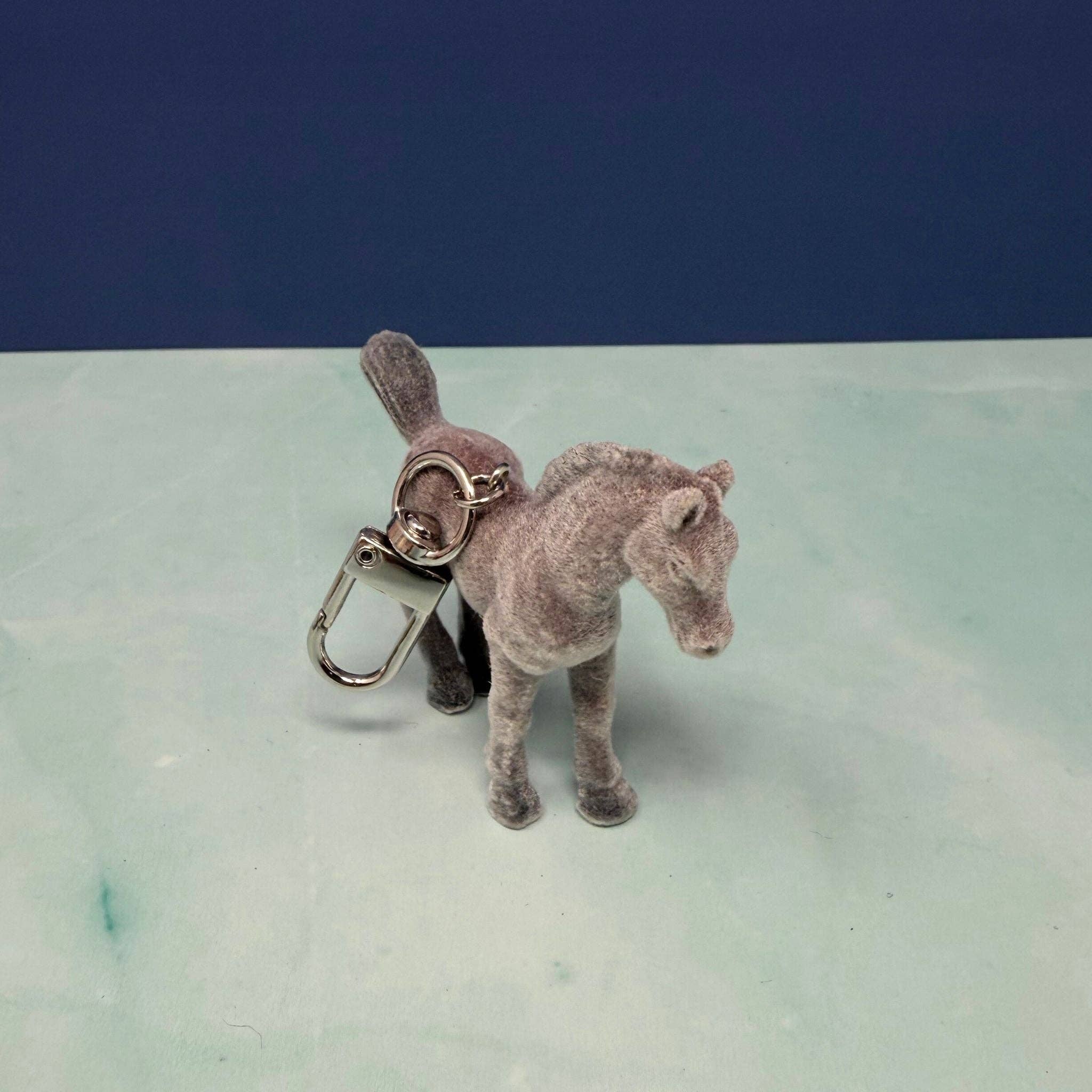 Rainbow Unicorn Birthday Surprise - Wholesale Keychain - Women's - Flocked Horse Keychain – Soft Velvet Pony Bag Charm2