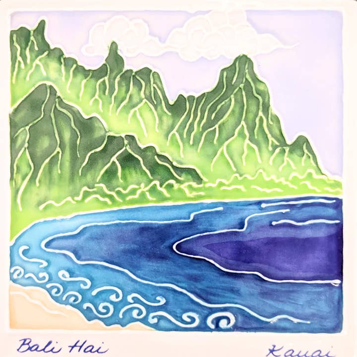 Carreau Scénique Bali Hai 15 cm pour la vente par Banana Patch Studio