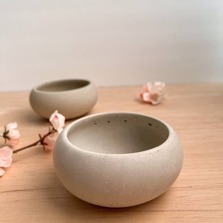 Minimal Loot Design - Wholesale Sieradenschaaltje - Kleine betonnen schaal, minimalistische decoratieve schaal als ringhouder en bewaarbordje