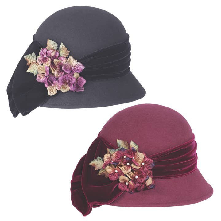 Toucan Hats/Carole Amper Inc. - Venta al por mayor Sombrero cloche - Mujer - Sombrero Violet Cloche