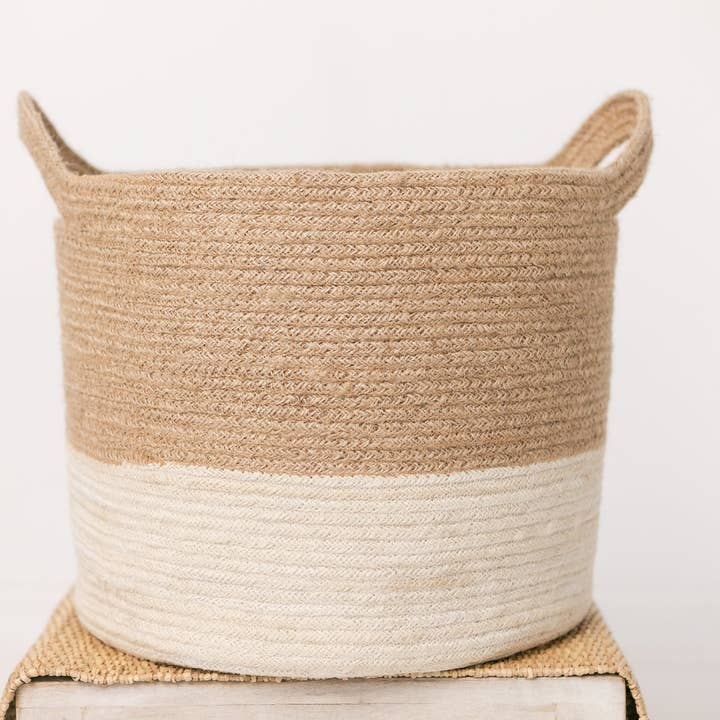 Sandy Shore Nesting Basket-L for wholesale by Rahab's Rope