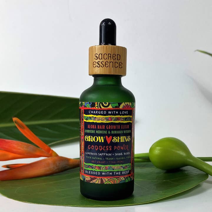 The Sacred Essence – wholesale Hårolja – ALOHA Hårväxt Elixir - Hår & Hårbotten Superpower6