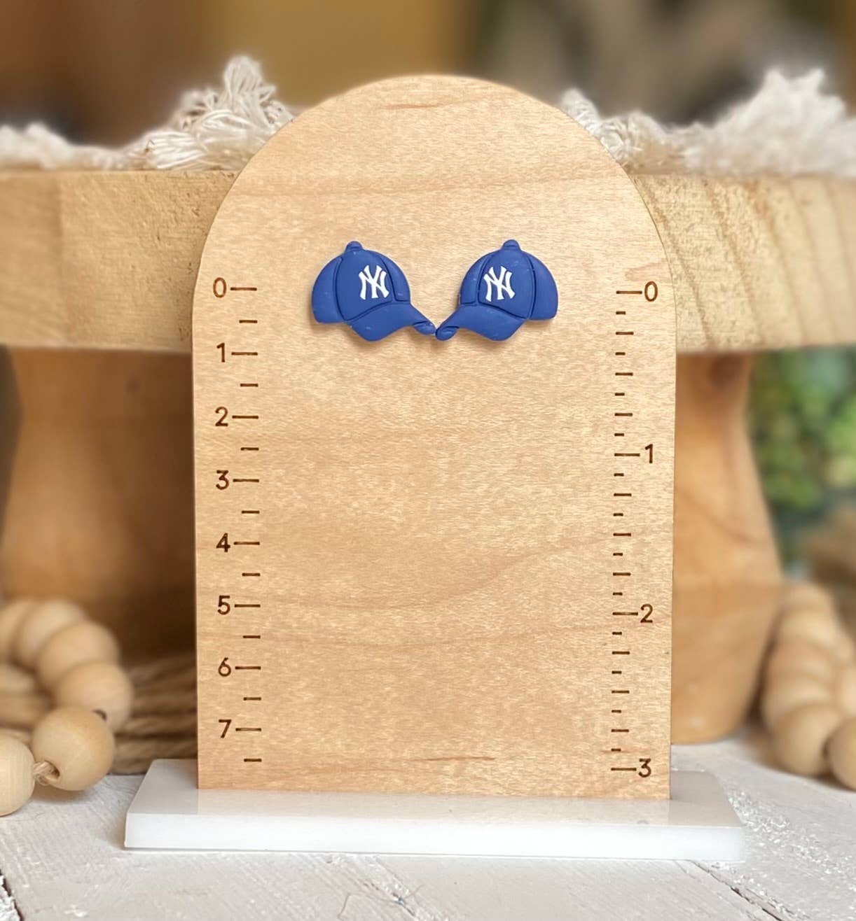 Clayhouse Colours – wholesale Hängande örhängen – Rangers Baseball Örhängen4