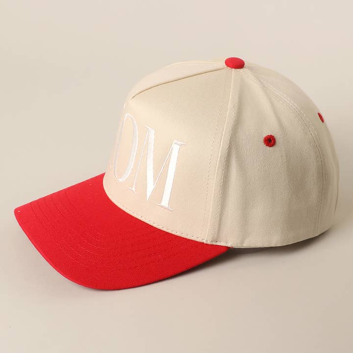 Fashion City - Wholesale Trucker Hat - Unisex - MOM Typographic Embroidery Baseball Cap
