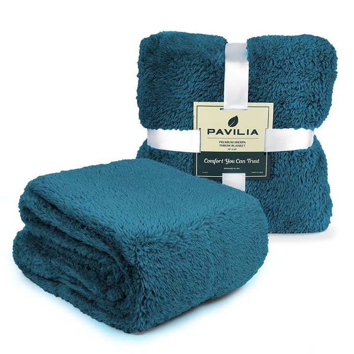 Pavilia - Wholesale Throw Blanket - Plush Shaggy Sherpa Blanket76