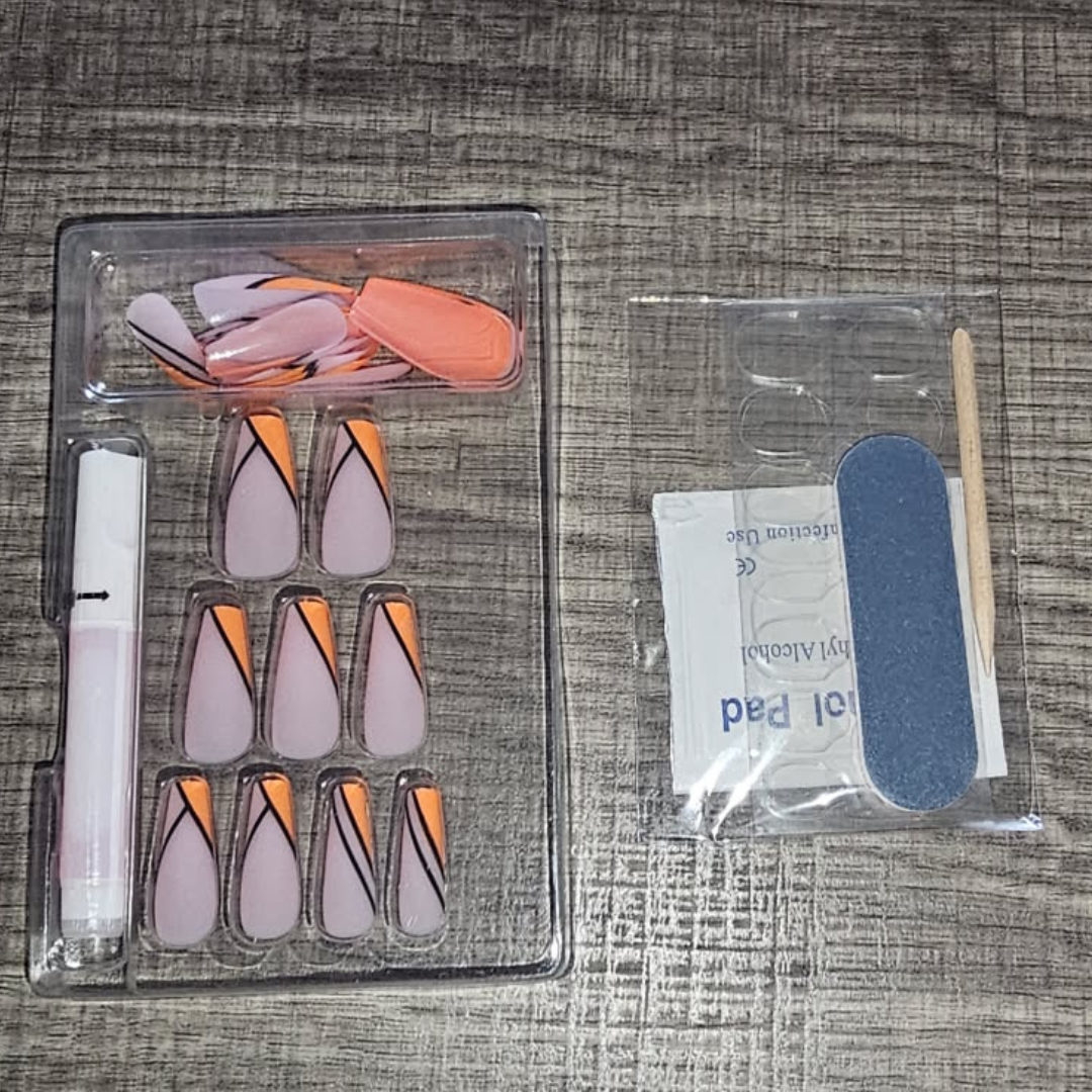 P.R.M.I.T Beauty - Wholesale Press-On/Fake Nails - PAPAYA SLICE1