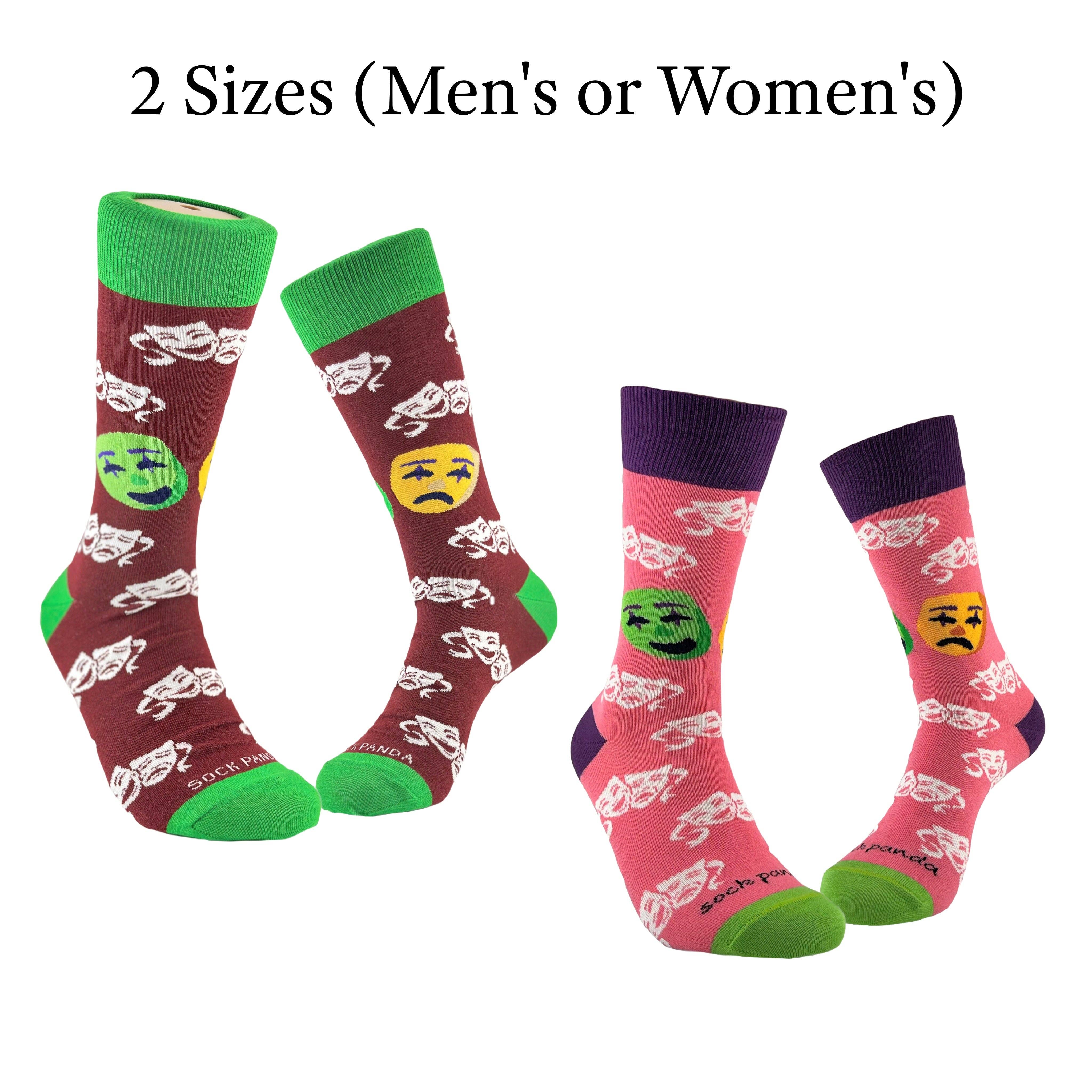 Sock Panda - Wholesale Socks - Unisex - Classical Comedy and Tragedy Masks Socks from the Sock Panda7