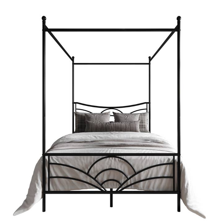 Home Design - Wholesale Bed - Home Design Denver Metal Canopy Bed Frame For Adult24