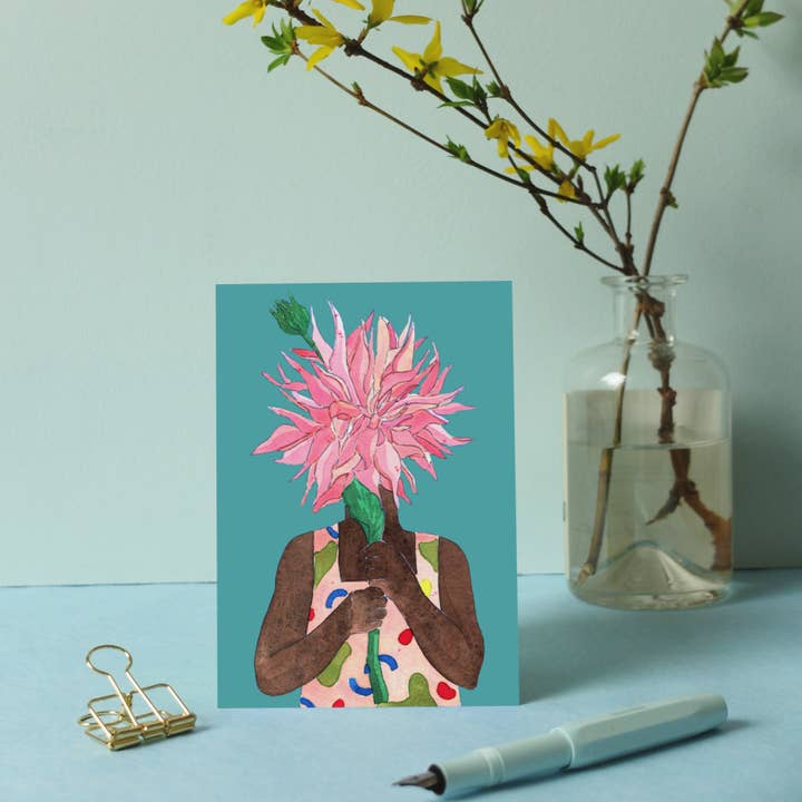 Wonder Of Today - Wholesale Postcard - Postcard Girl Flower3