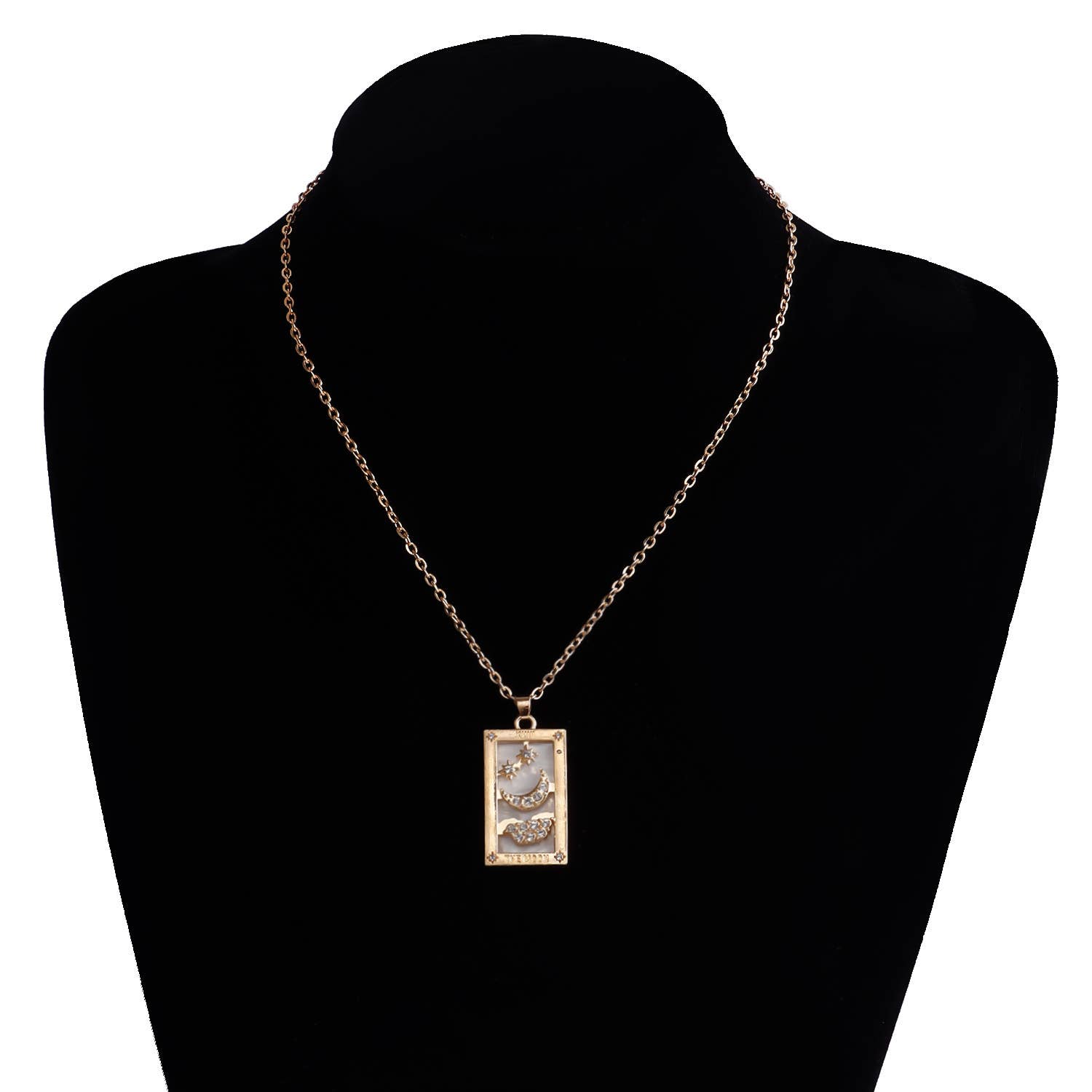 Gemscape UK - Wholesale Pendant/Charm Necklace - Tarot Design Necklace with Crystal - Chic Trendy Jewellery13