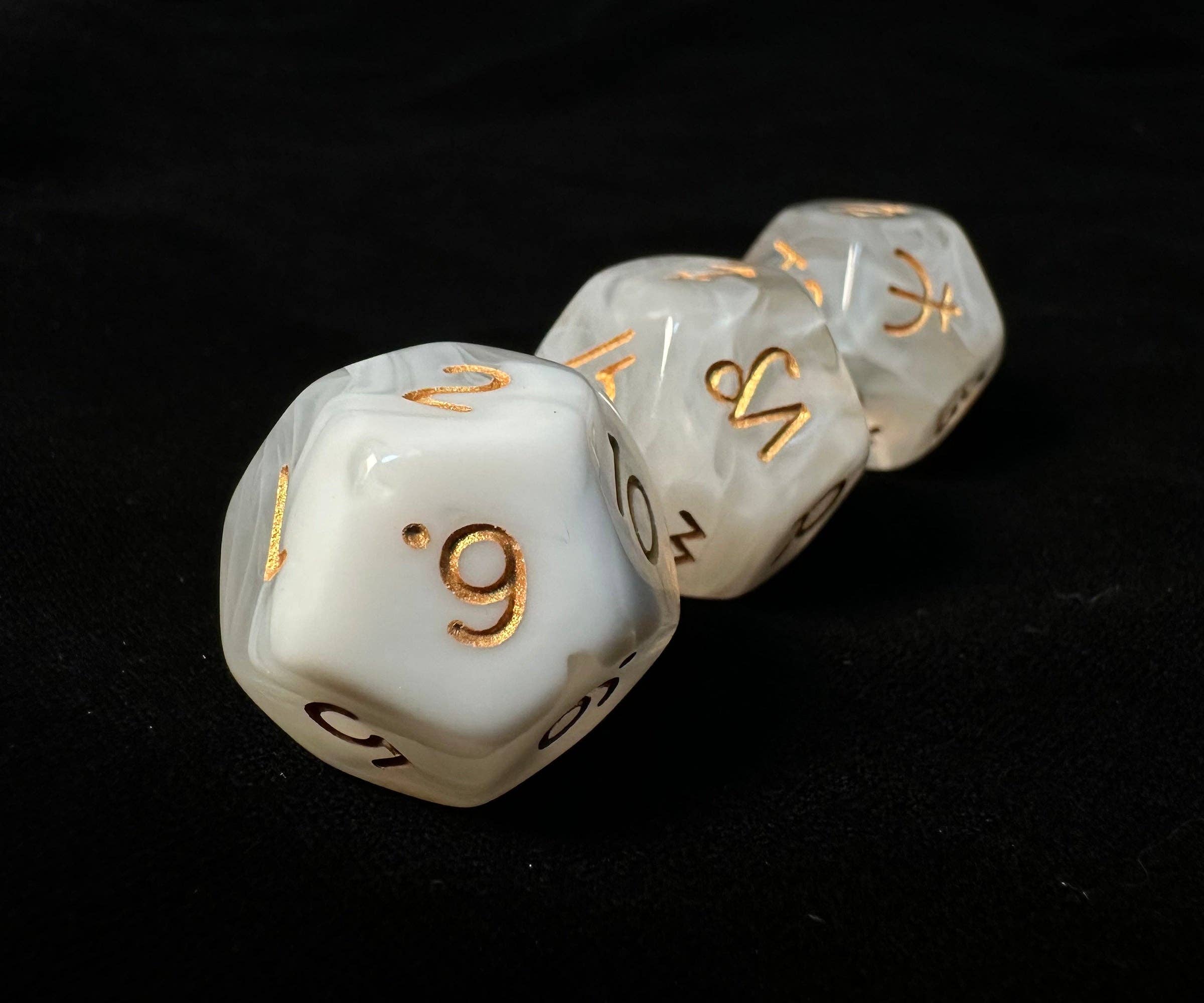 Vermilion Collection - Wholesale Dice - Meteodice Galaxy-Themed D12 Astrology Dice6