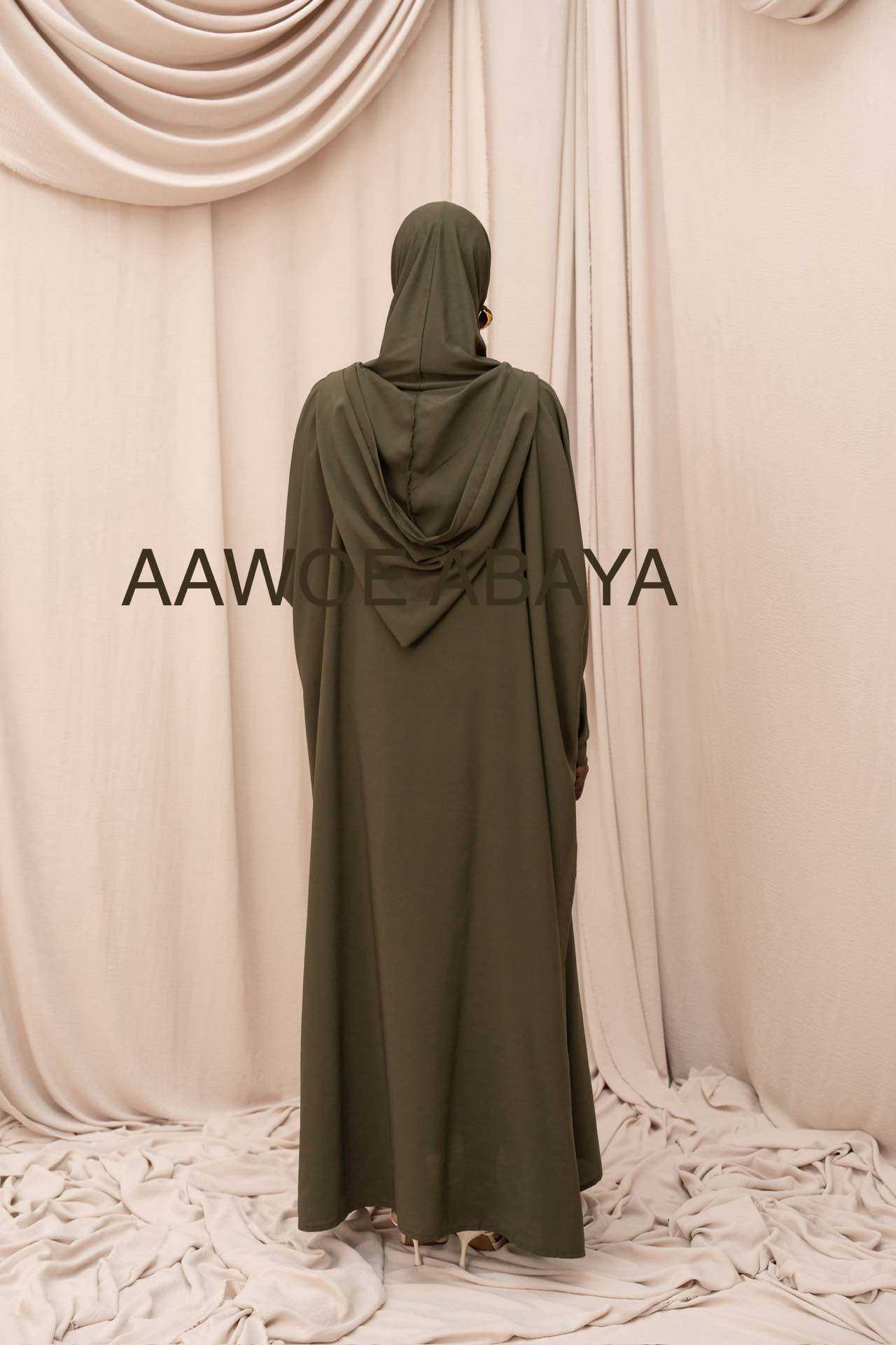 Aawoe Abaya - Vente Robe – femme - Jilbab Une Pièce avec Capuche - 011B-JIL3