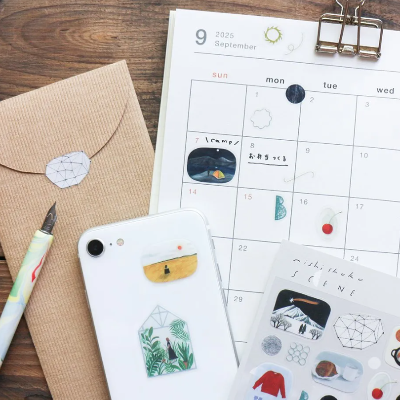 「FUNJI」In Japan - Wholesale Sticker - Nishi Shuku Japanese Sticker Sheets – Garden & SCENE Designs13