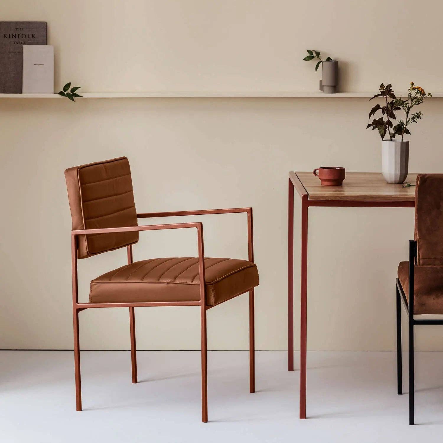 Sternzeit Design - Wholesale Chair - Cube Esstischstuhl mit Armlehnen - Leder0