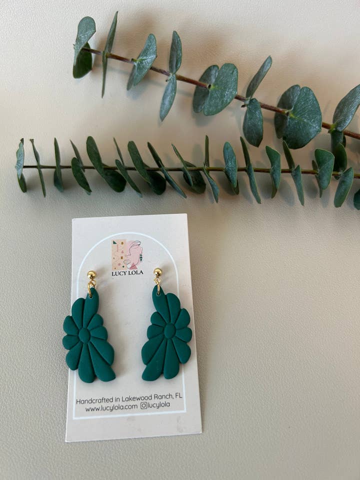 Retro Daisies - Forrest Green for wholesale by lucylola