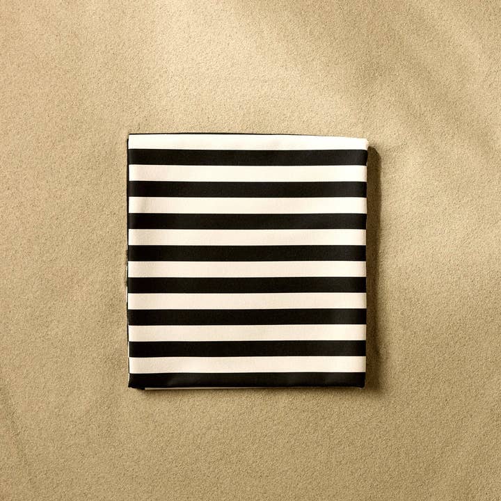 Geometry - Wholesale Picnic Blanket - Black Stripes1