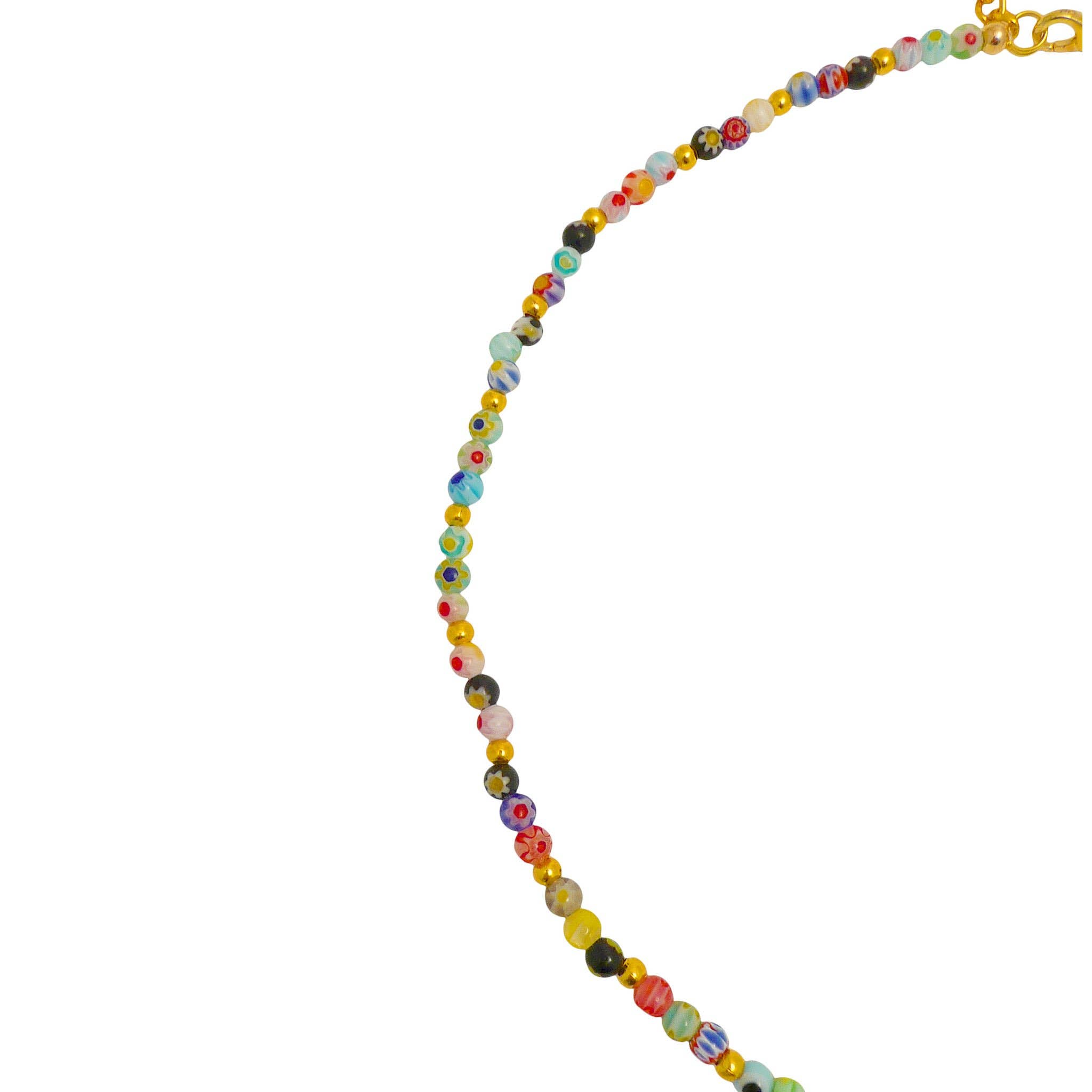Lotusfeet – wholesale Beaded/pearl necklace – MB212 Millefiori2