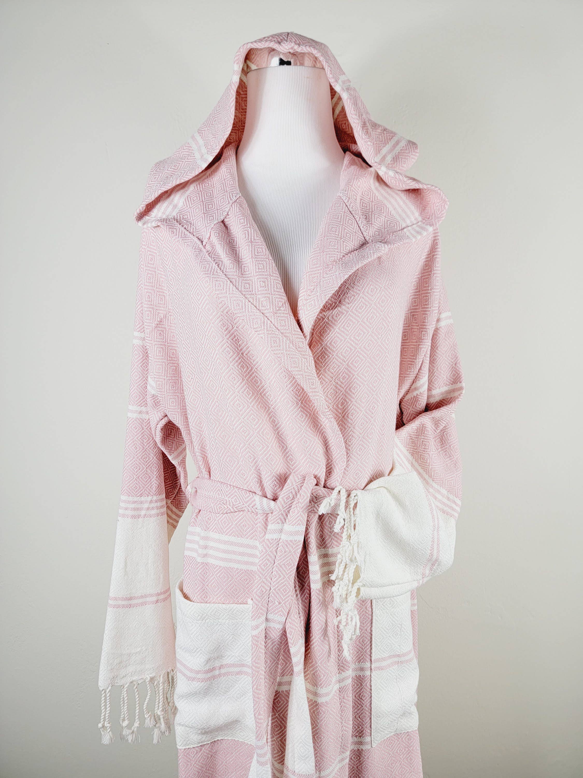 EBRU Home - Wholesale Robe - Unisex - Unisex Robe, Beach robe, Bath robe and spa,Turkish Robe PINK6