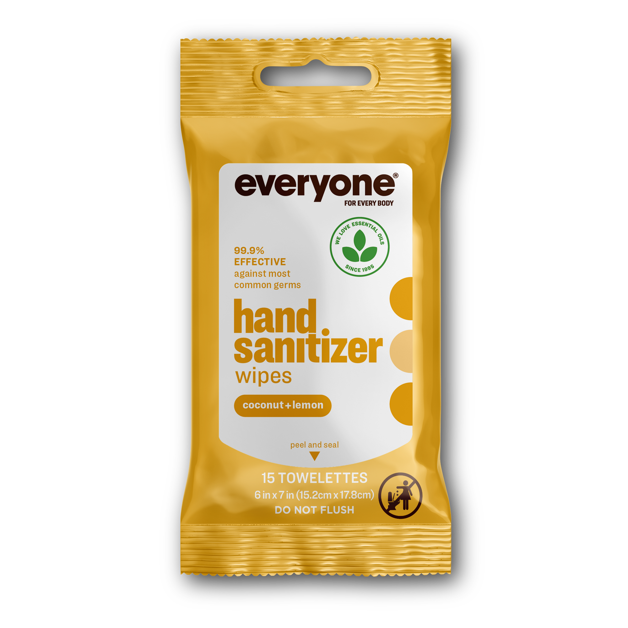 EO + Everyone - Wholesale Hand Sanitizer - Coconut + Lemon Hand Sanitizer Wipes Case Pack of 361