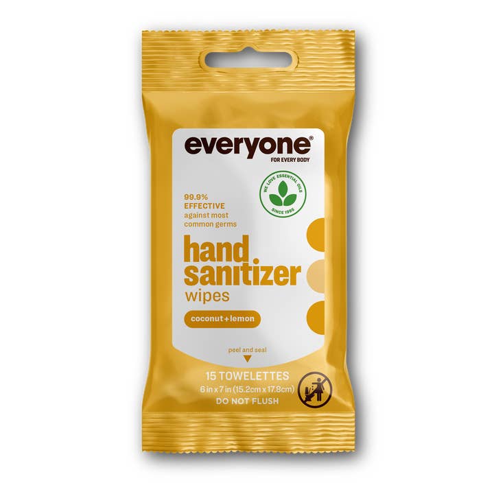 EO + Everyone - Wholesale Hand Sanitizer - Coconut + Lemon Hand Sanitizer Wipes Case Pack of 361
