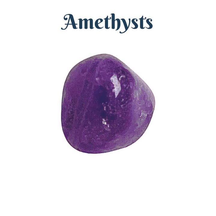 Sarimoire - Wholesale Spiritual Stone/Crystal - 1lb of Tumbled Smooth Natural Amethyst Crystals Bulk Qty