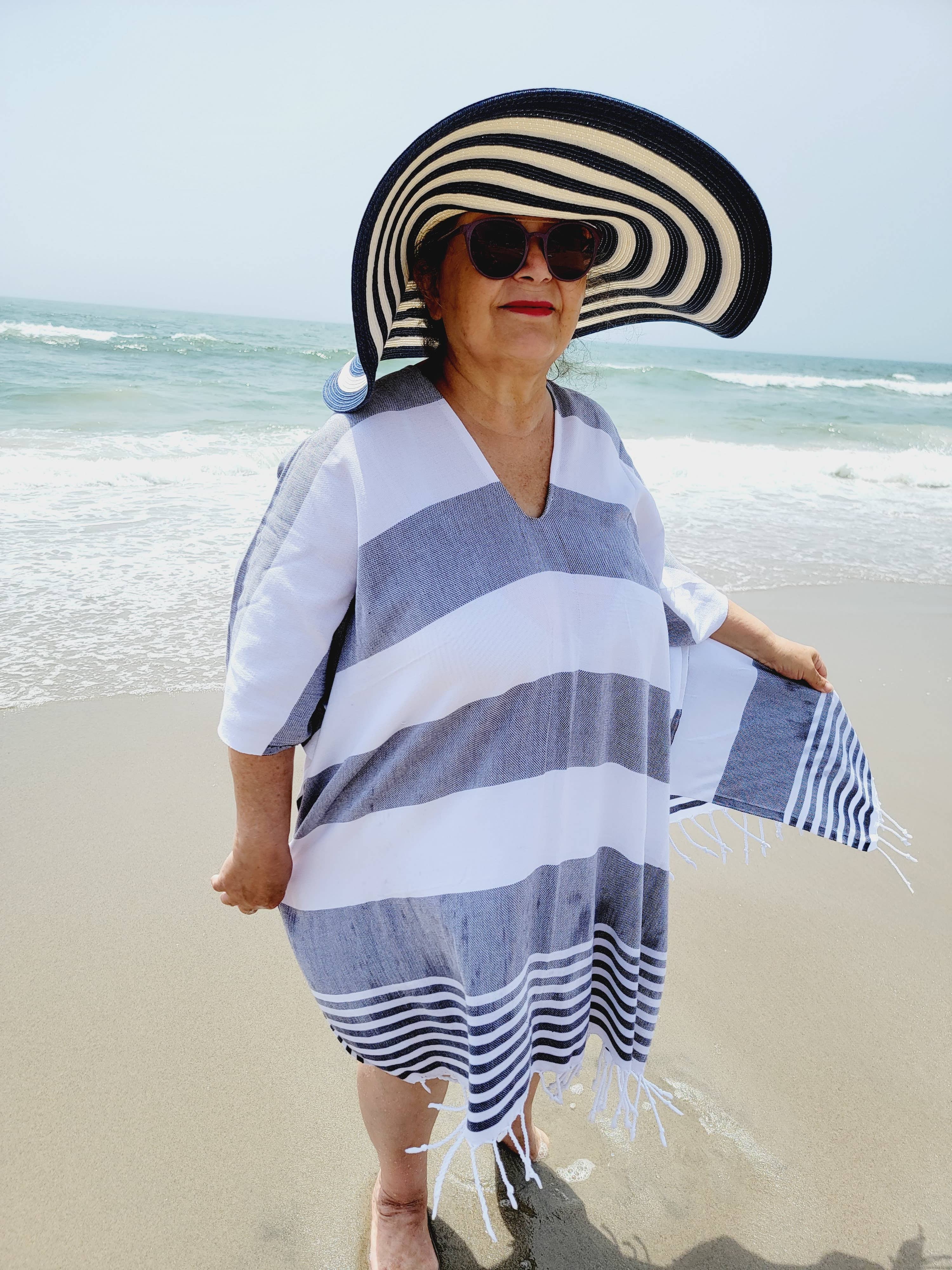 EBRU Home – Engroshandel Strandbadekåbe – Dame – Strandkjole, Stranddække, Håndlavet Lys betræk10