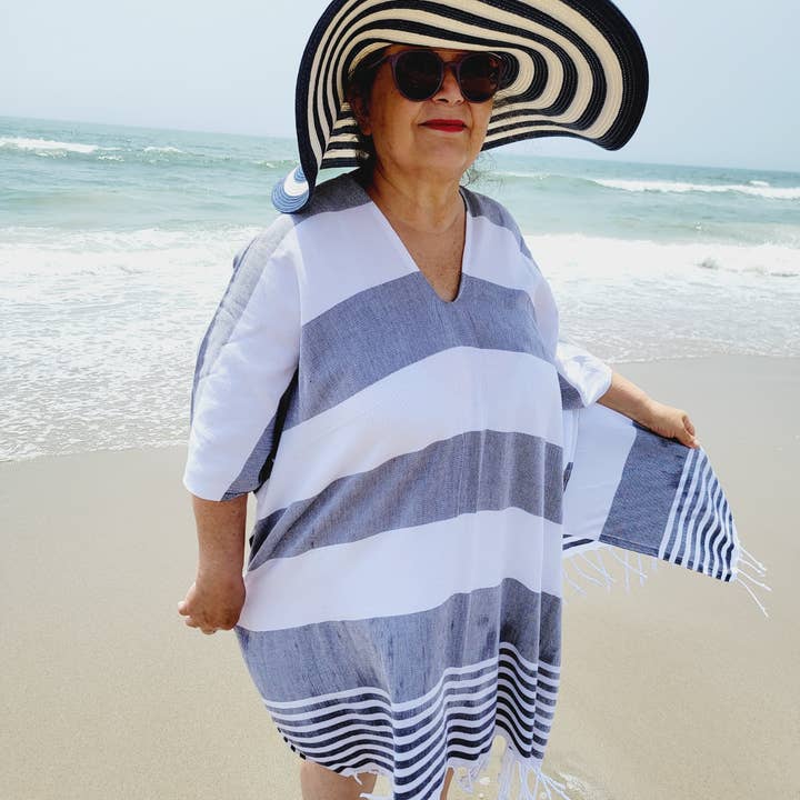 EBRU Home – Engroshandel Strandbadekåbe – Dame – Strandkjole, Stranddække, Håndlavet Lys betræk10