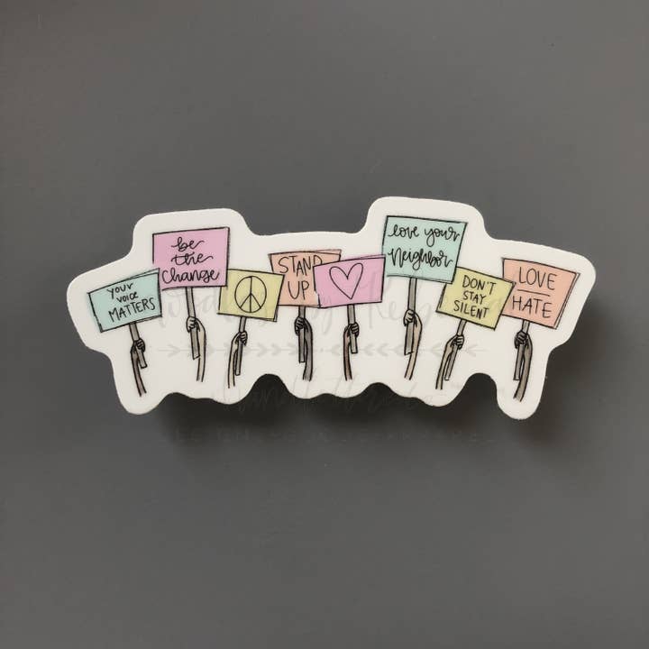 Autocollant Your Voice Matters pour la vente par Doodles By Rebekah