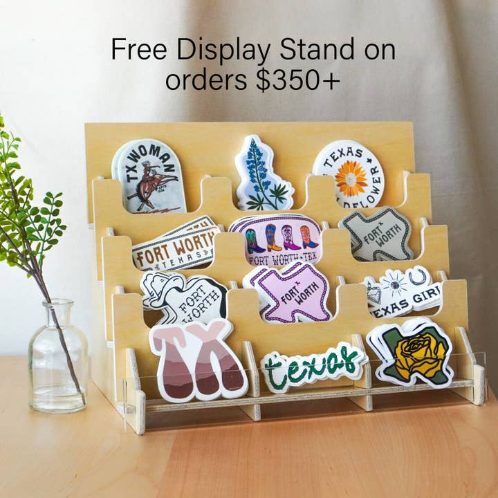 The Sticker Box | Texas Inspired Stickers & Magnets - Wholesale Sticker - Fort Worth Texas Sticker Western Texas Lover Cowboy Souvenir