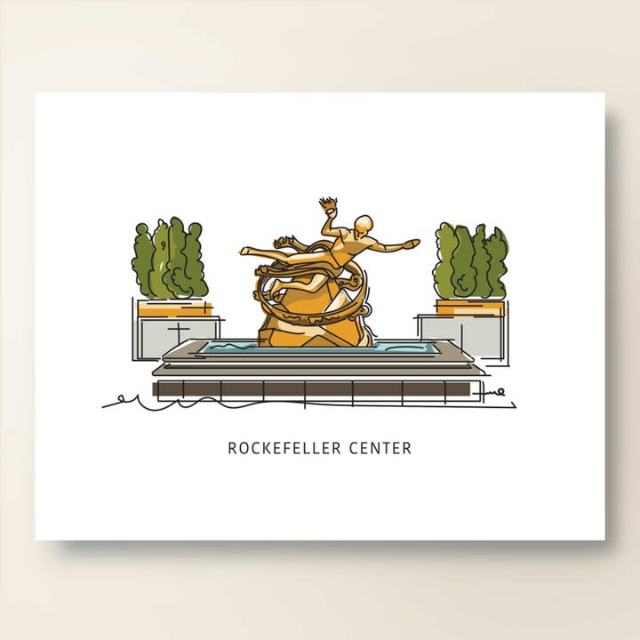 Rockefeller Center | New York City | NYC Landmark Series for wholesale by A. B. Newton and Company