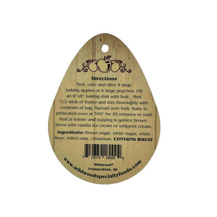 Wildwood Specialty Foods - Wholesale Cake Mix - Apple & Peach Crisp Mix 8 oz3