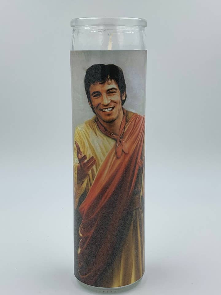 Bruce Springsteen Candle for wholesale by Rustbelt Cooperative