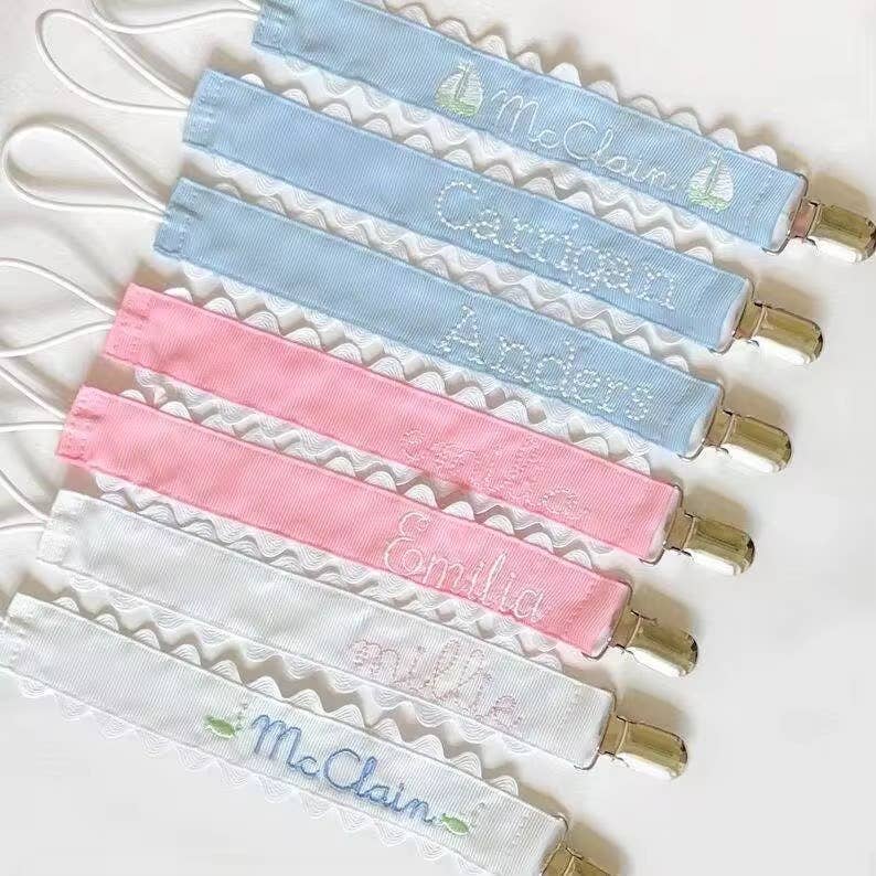 Zsa Zsa & LoLLi Monogram Blanks - Wholesale Pacifier Clip - Baby - Pacifier Clip, Monogram-able Assorted Colors17