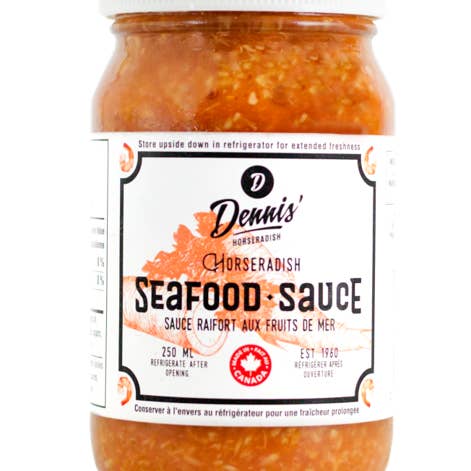 Dennis Horseradish - Wholesale Sauce - Dennis' Horseradish Seafood Sauce1