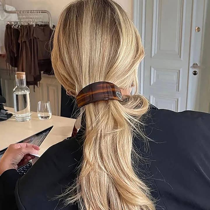 LadyJuneAccessories - Wholesale Barrette - Women's - Tortoise Shell Crystal Barrettes – Retro Hair Clip7