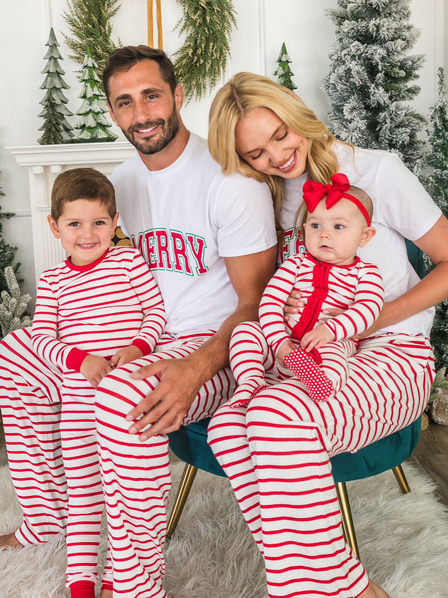 SoftSnooze™ Adult Cotton Modal Red & White Stripe Pajama Pants for wholesale on Faire4