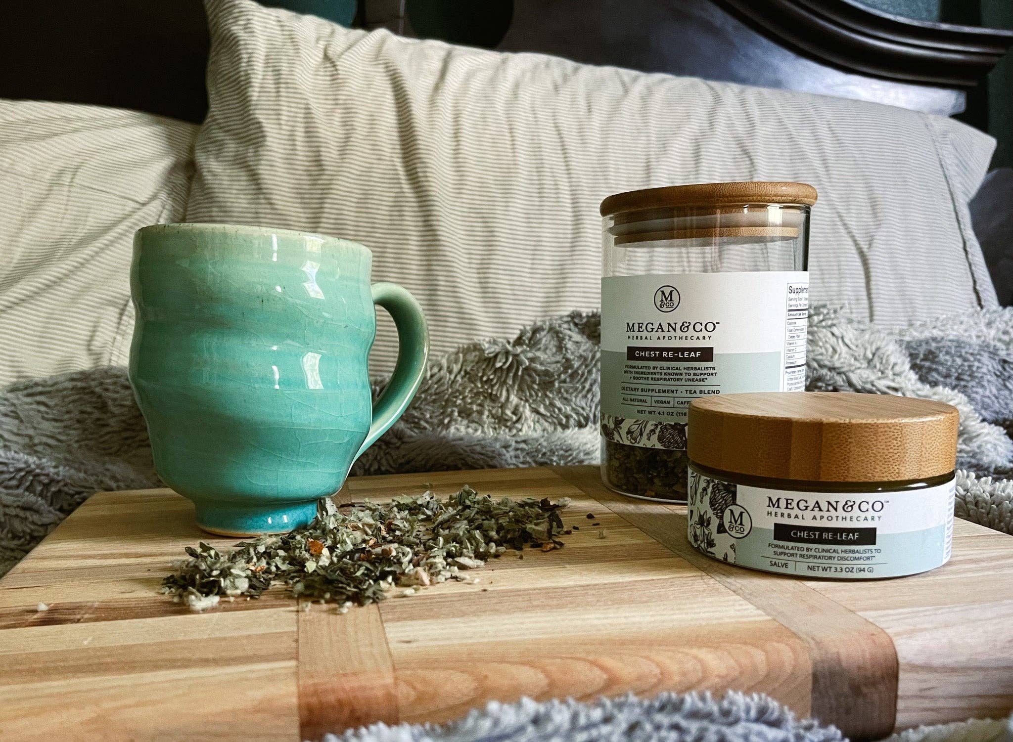 MEGAN & CO. Herbal Apothecary - Wholesale Health/Detox Tea - Chest Re-Leaf Tea Blend (116g) – Support + Soothe4