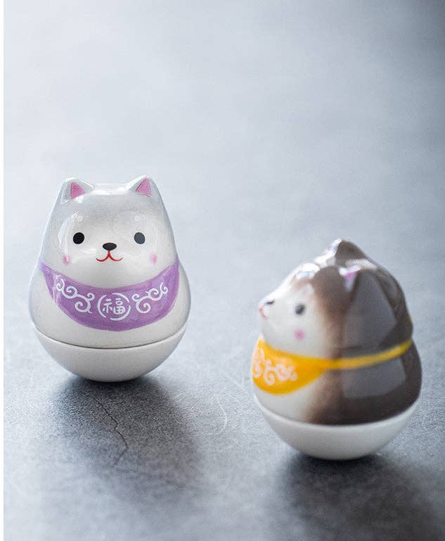 Gohobi （We cover U.S. import duties） - Wholesale Decorative Figurine - Gohobi Handmade Ceramic Shiba Inu Ornament Tumbler7