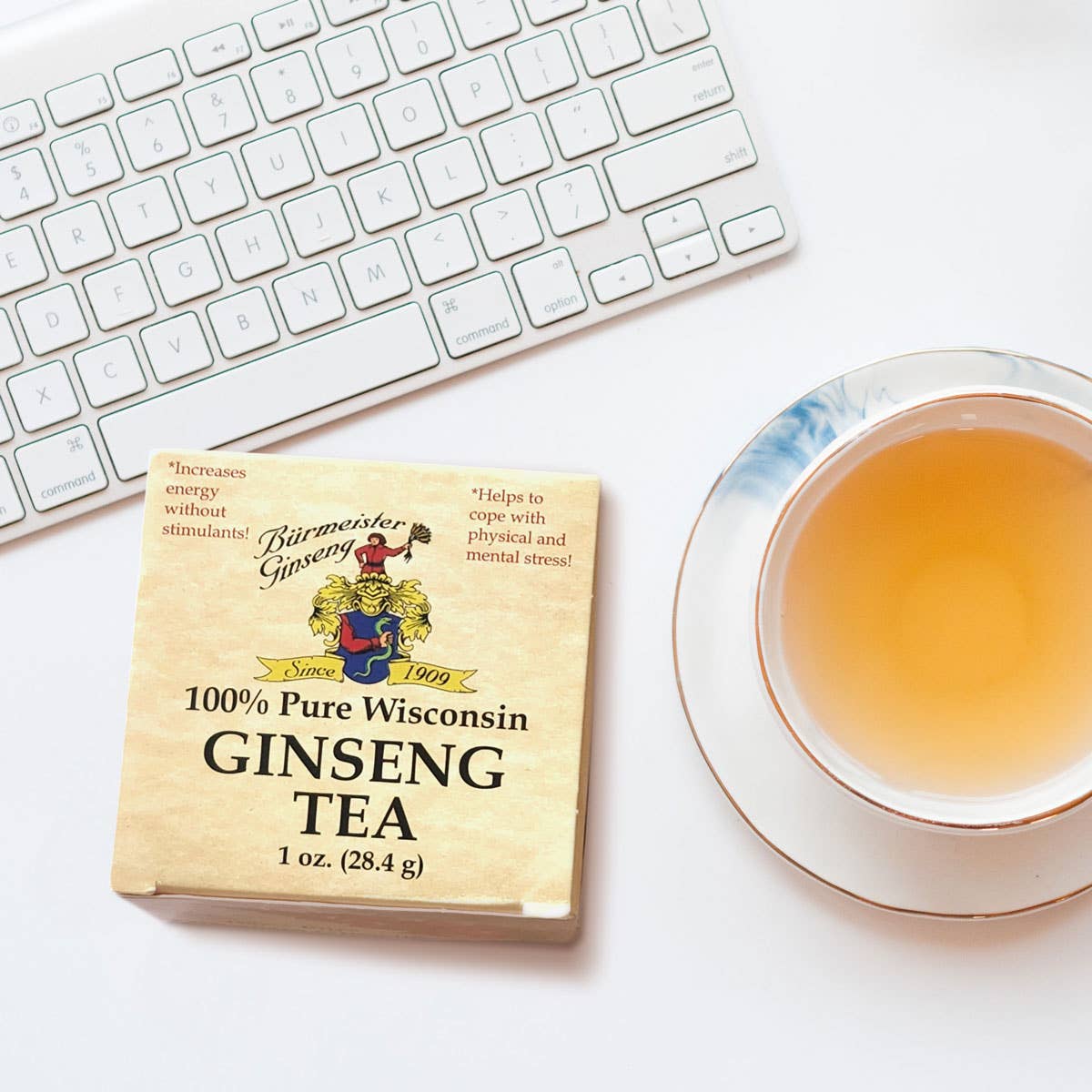 Burmeister Ginseng - Wholesale Health/Detox Tea - Ginseng Tea 1 oz Carton (15 servings)1