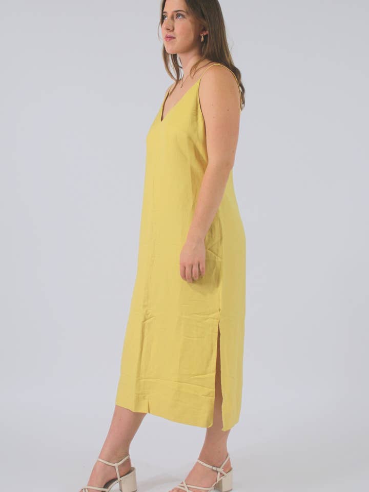 Abito Maxi in Lino 100% per Tutti i Corpi per la vendita all'ingrosso da parte di All Bodies